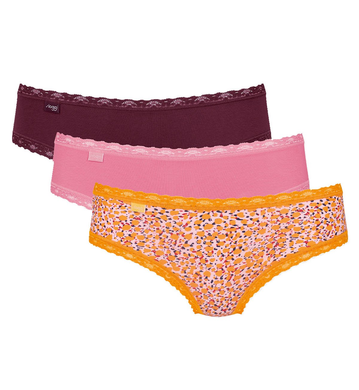 Sloggi 24/7 Weekend Hipster 3 Pack In pink