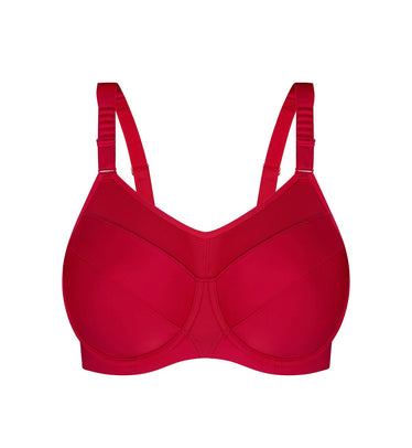 Triumph Women's Triaction Cardio Cloud P Ex Racerback sports bra, Mandarin  Red, 32D : : Fashion