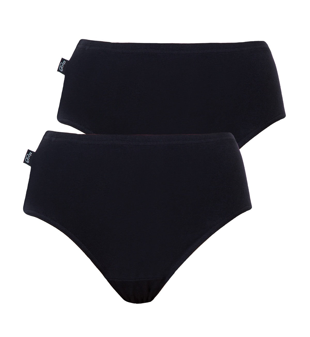 Hikini 2 Pack Midi Briefs In black, Underwear
