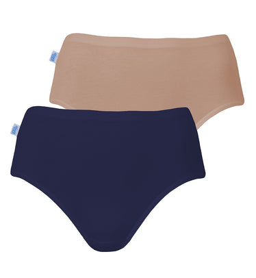 Sloggi Maxi Underwear 2 Pack In blue, Full Briefs