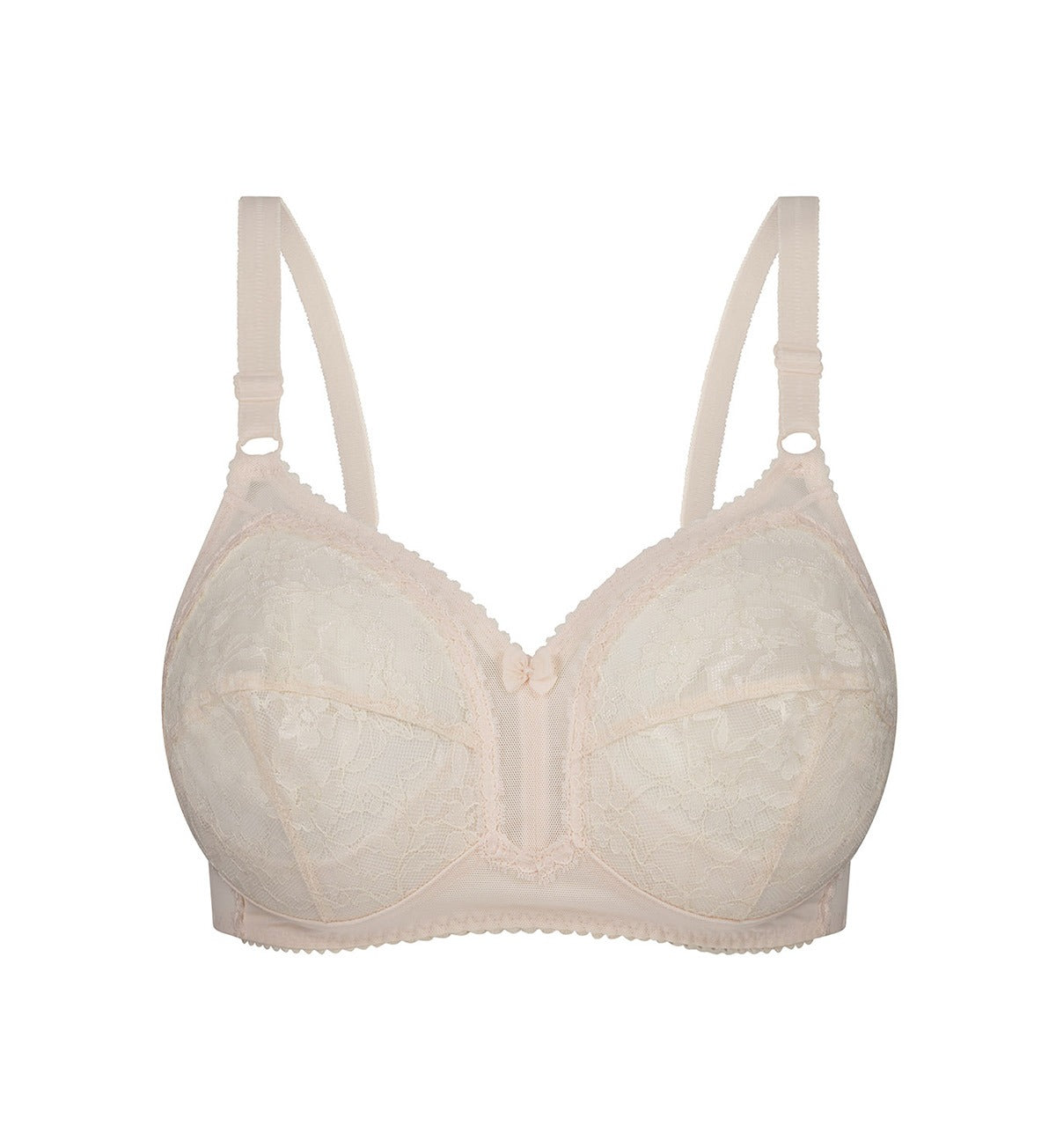 Finelines Invisible Lace Wire-free Crop Top - Shell - Curvy Bras