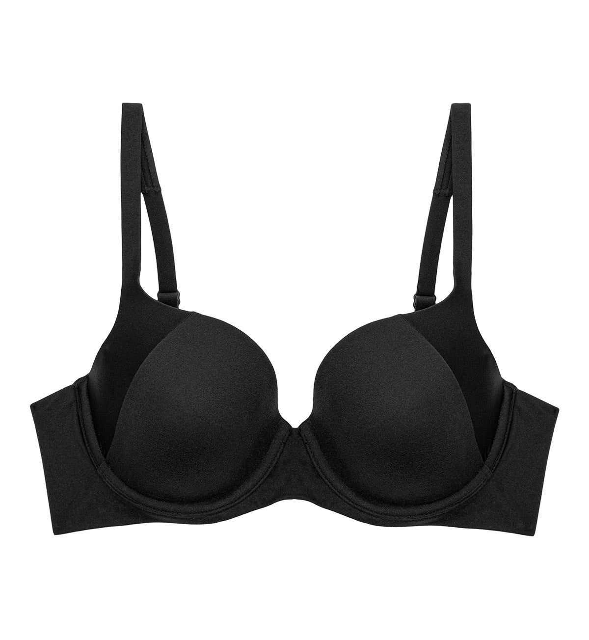 Buy Black/White/Nude DD+ Pad Full Cup Smoothing T-Shirt Bras 3
