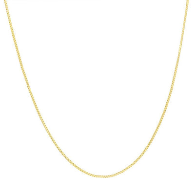 10K Gold Box Chain Necklace