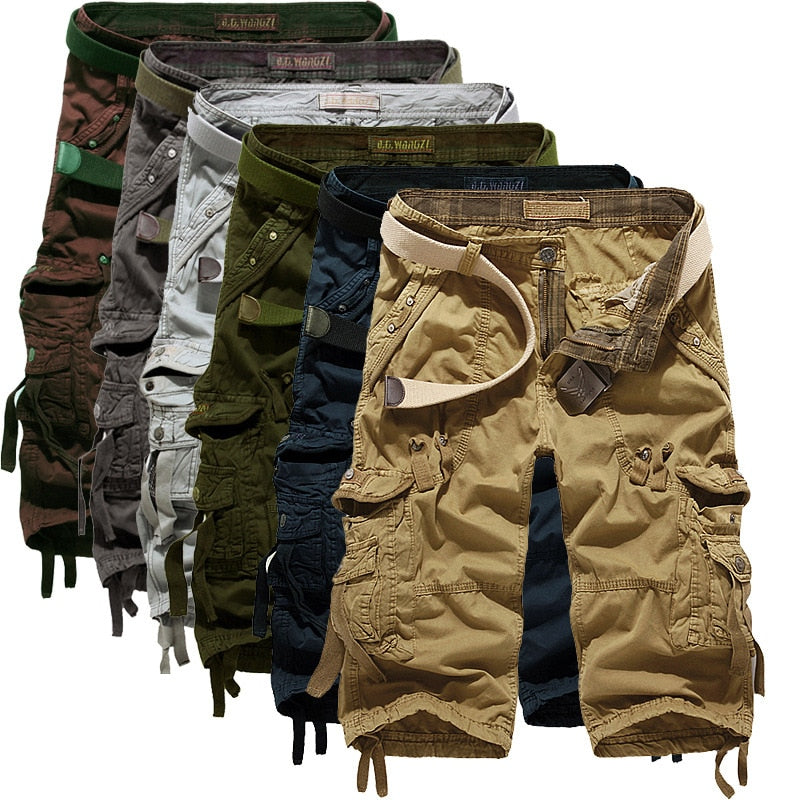 calf length cargo shorts