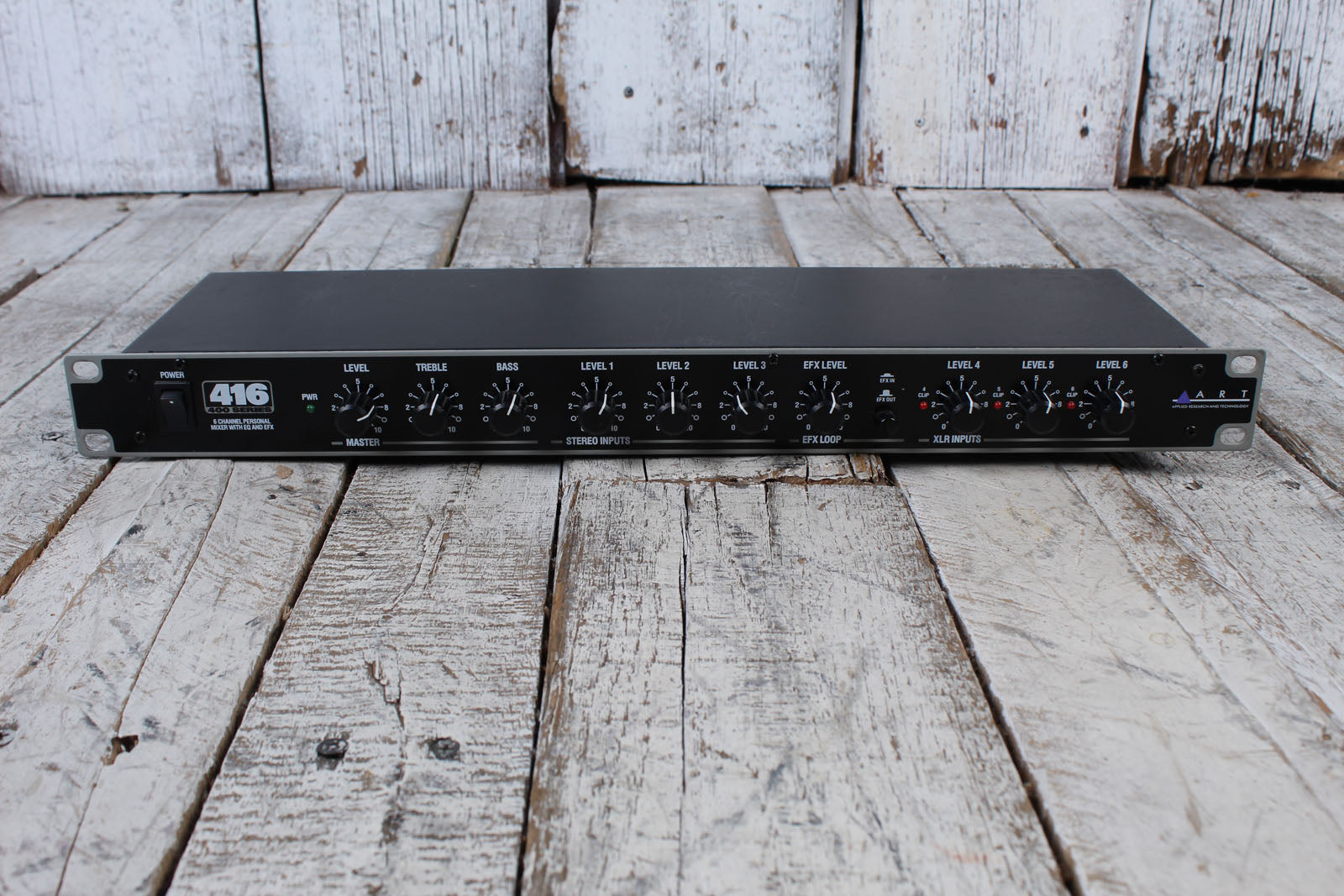 Habitat ondsindet inden for ART 416 Mixer 6 Channel Personal Mixer Rack Mount Mixer with EQ and Ef –  The Music Farm