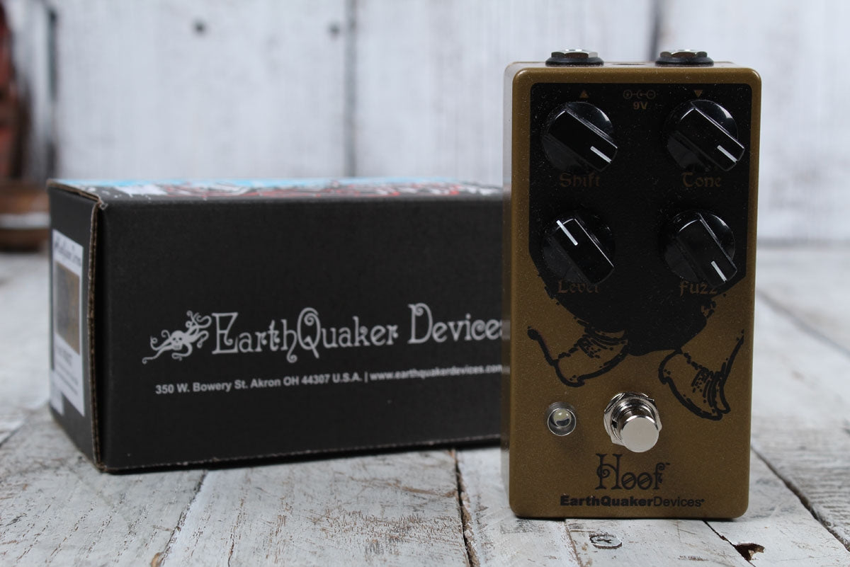 EarthQuaker Hoof V2 Germanium/Silicon Hybrid Fuzz Electric Guitar Effects  Pedal