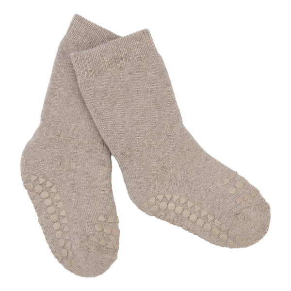 Non-slip Socks Organic Cotton - Misty Plum