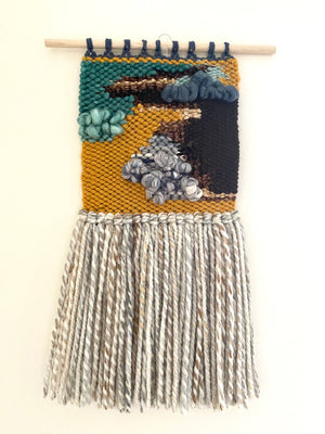 Desert night small woven wall hanging - Akijo Designs