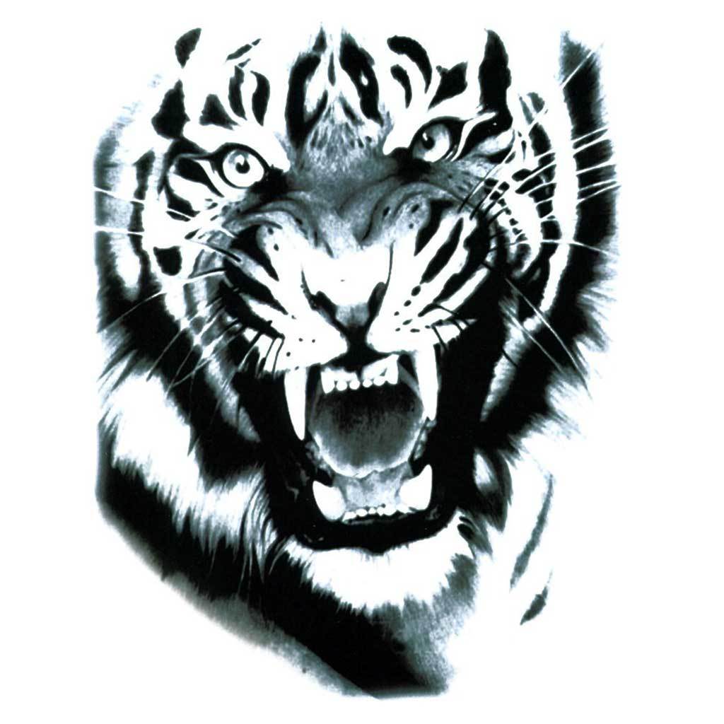 Переводная Татуировка тигр