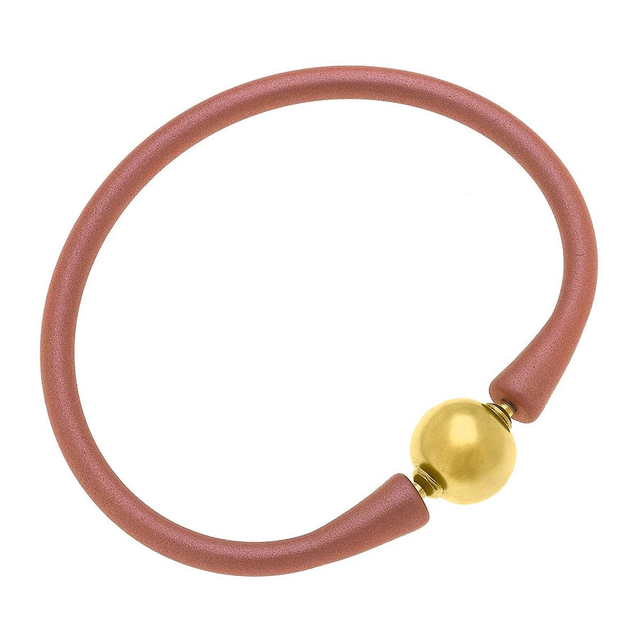 Bali 24K Gold Plated Ball Bracelet - Bronze