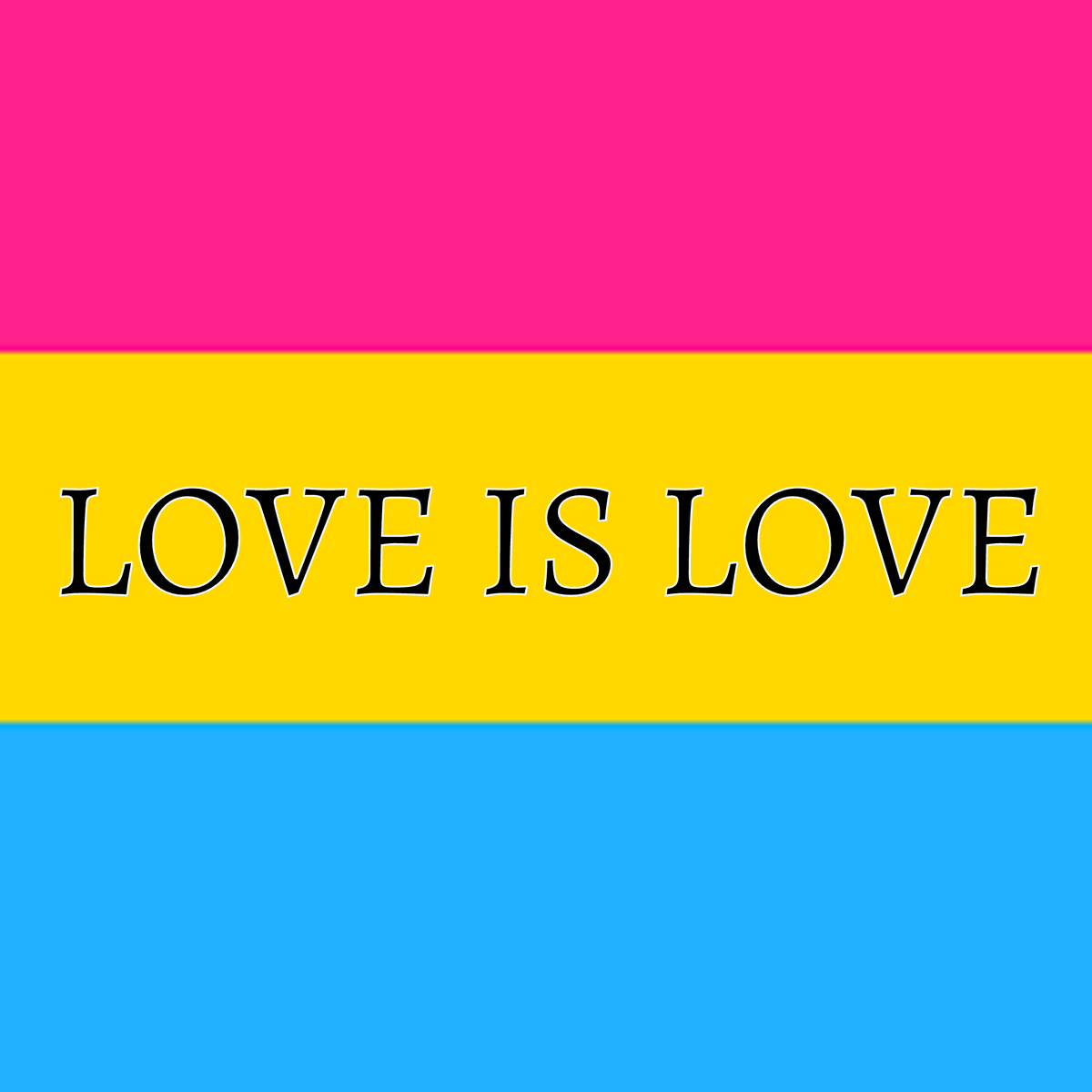 Love is Love Pans flag -10