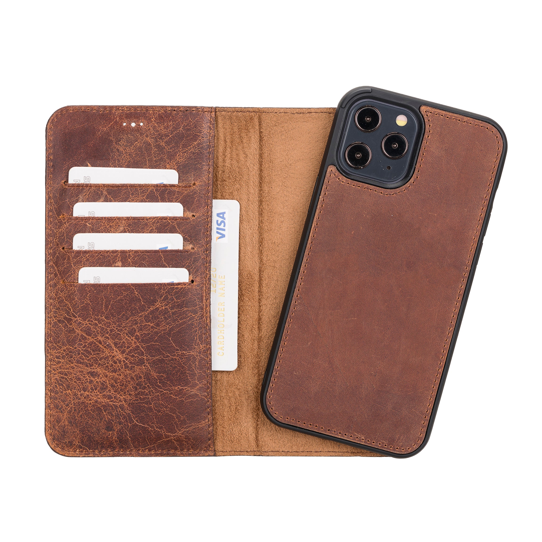Image result for leather wallet case iphone 12