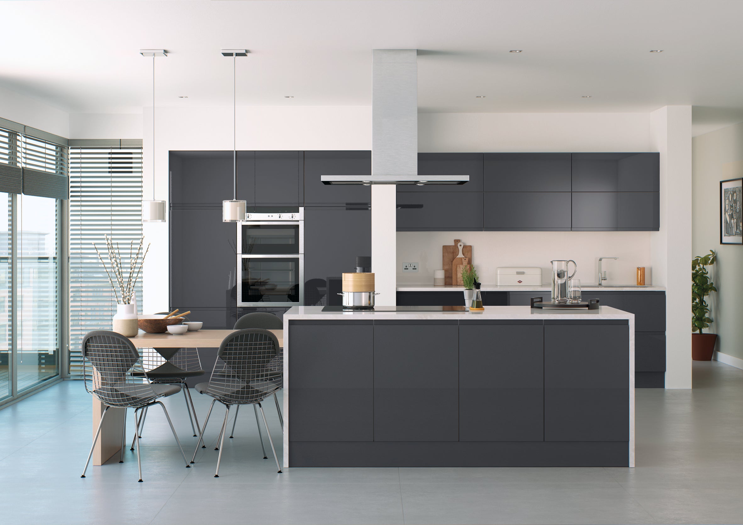 Lucente Anthracite Gloss Buy Kitchen Doors