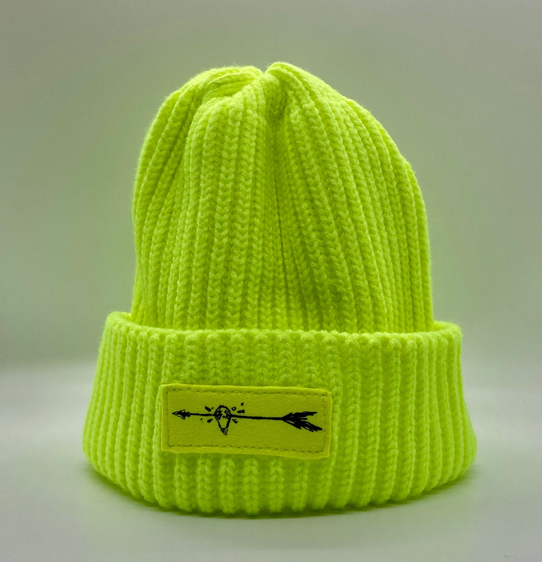 volt green beanie