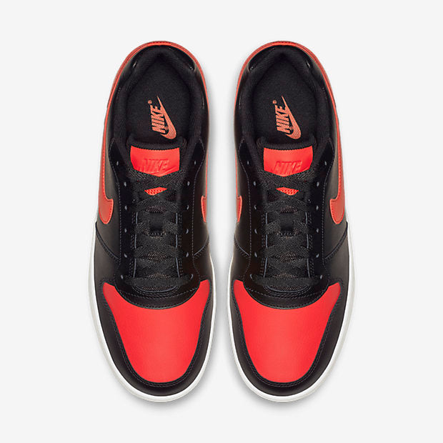 nike ebernon low red black