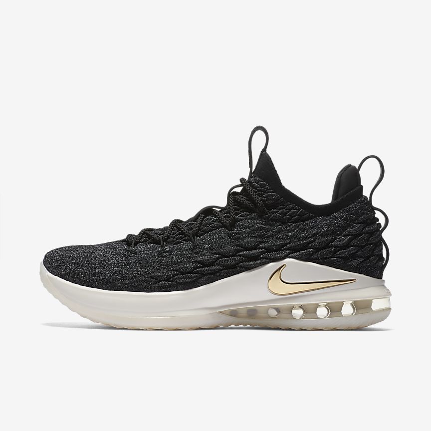 lebron 15 low black and white