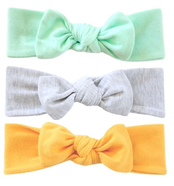 Nylon Headbands with Velvet Bows 5 pk. - Forest/Rust – Fawn & Foster