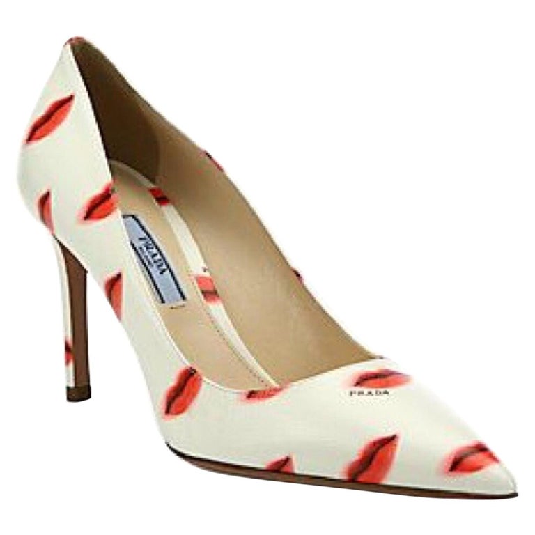 prada lipstick pumps