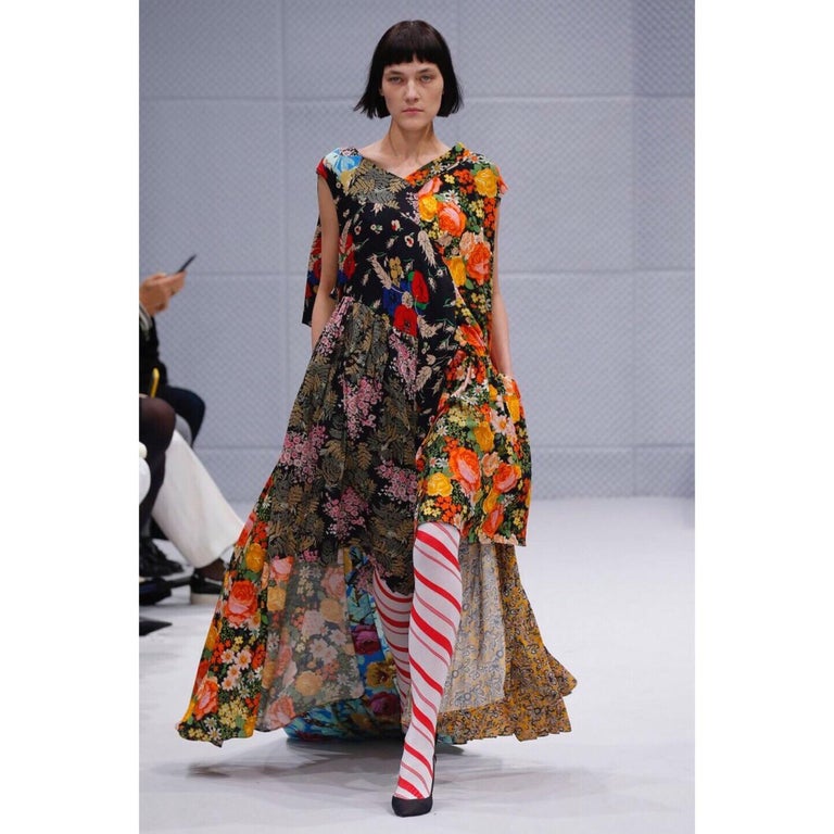 balenciaga floral dress