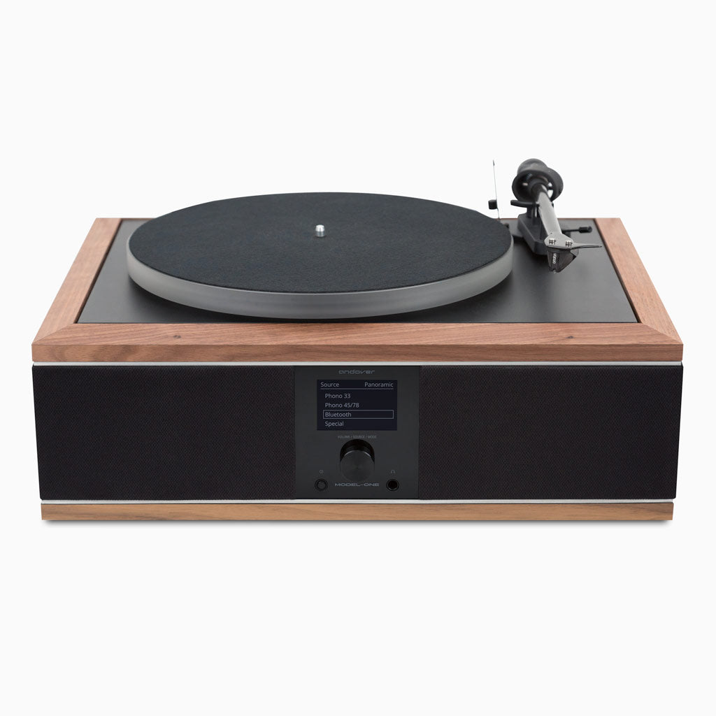 music system with record player