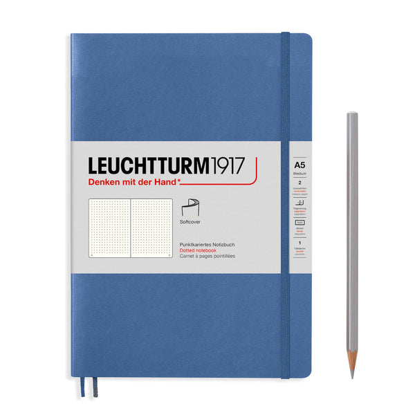 Leuchtturm1917 Medium Hard Cover Notebook, Muted Colours - Dotted Paper