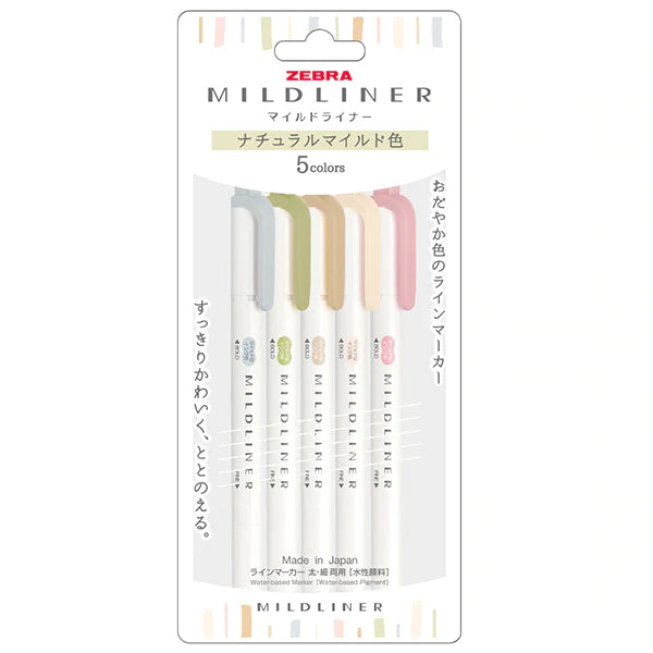 NEW Zebra Mildliner Dual-tip Highlighters Set | Paper Kooka