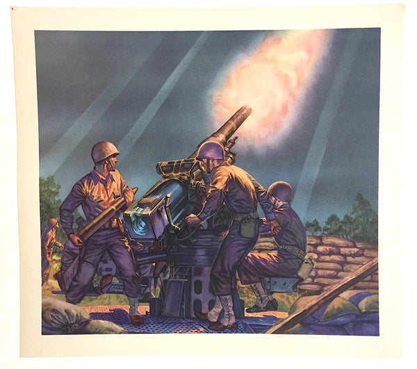 01/05/21-1943 Vintage ad for Cannon Towels WWII era Art Soldiers