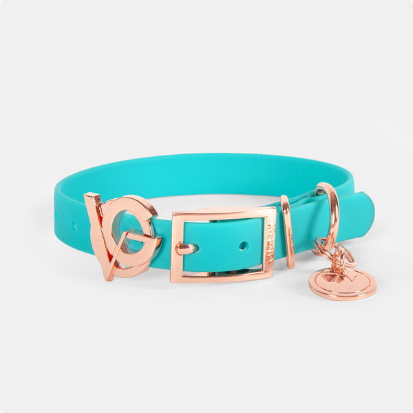 rose gold dog collar