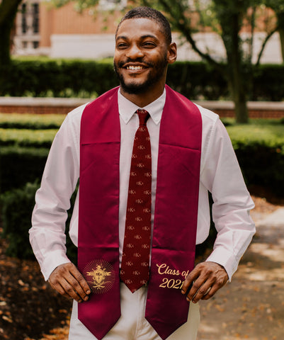 Fraternity Embroidered Crest Stole 