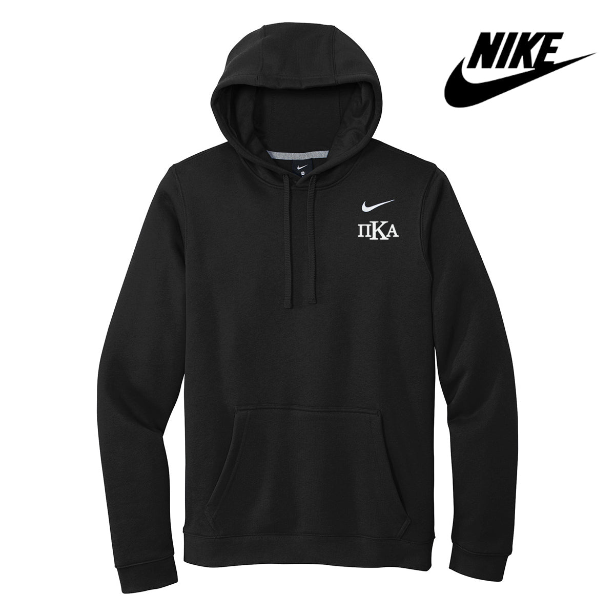 Pike Nike Black Embroidered Hoodie – Campus Classics