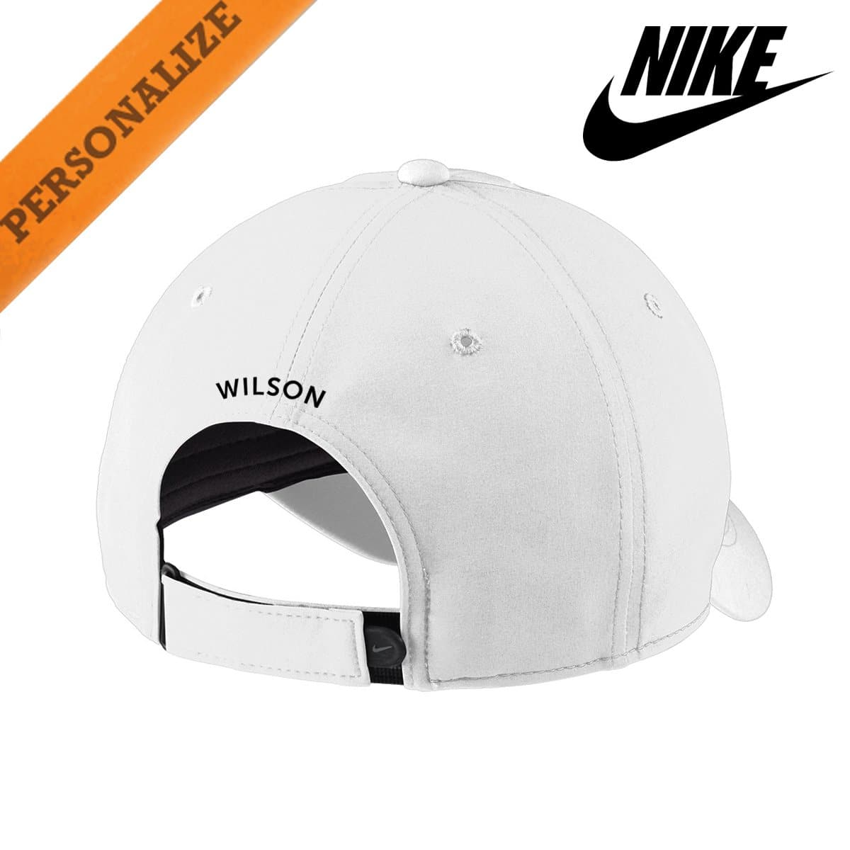 Beta Personalized White Nike Dri-FIT Performance Hat – Classics