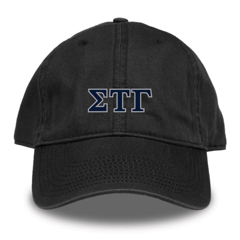 Sig Tau Black Nike Dri-Fit Performance Hat / Sigma Tau Gamma