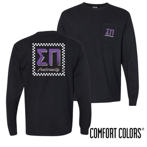 Sigma PI Retro Block Basketball Jersey M / Yes (+$10)