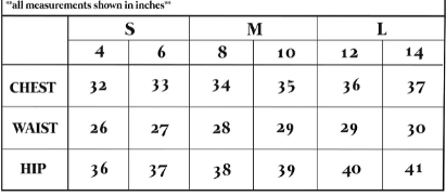 Pretty Garbage Size Chart - Pink Peach Boutique