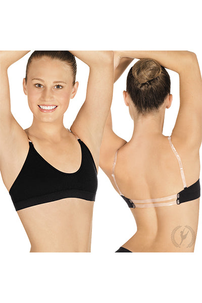 Eurotard 95624 Womens Seamless Padded Wide Band Bra by EuroSkins –  dancefashionssuperstore