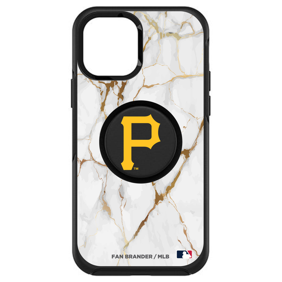 Fan Brander Black Cleveland Indians iPhone Symmetry Marble Case