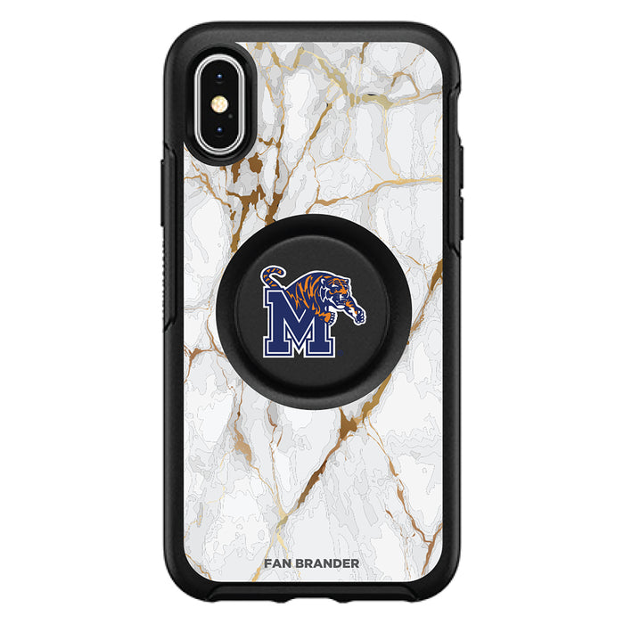 Fan Brander Black Cleveland Indians iPhone Symmetry Marble Case