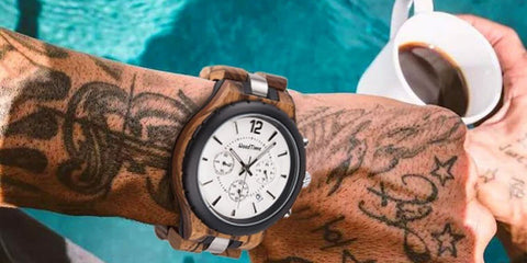 montre en bois homme