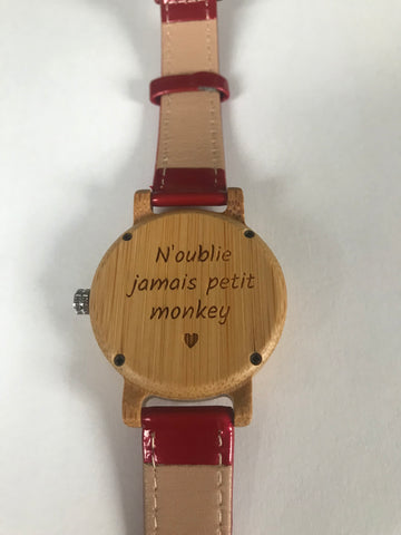 Montre en bois personnalisable