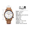 Montres en bois date automatique couple et unisexe