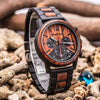 Montres en bois chronographe homme