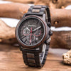 Montres en bois chronographe homme