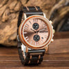 Montres en bois chronographe homme