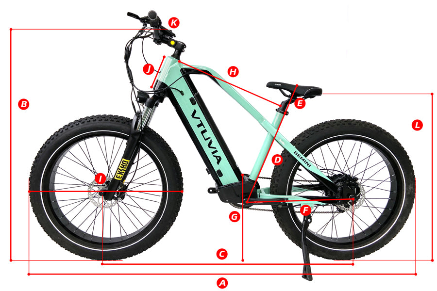 VTUVIA| Gemini 26 Inch Fat Tire Electric Bike-ebikehaul