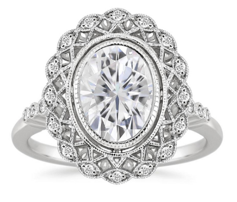 Top 3 Vintage Moissanite Engagement Rings Under $5000