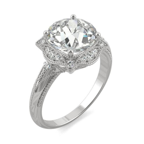 Top 3 Under $6000 Vintage Moissanite Engagement Rings