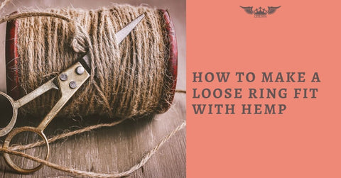 HOW TO MAKE A LOOSE RING Smaller WITH HEMP