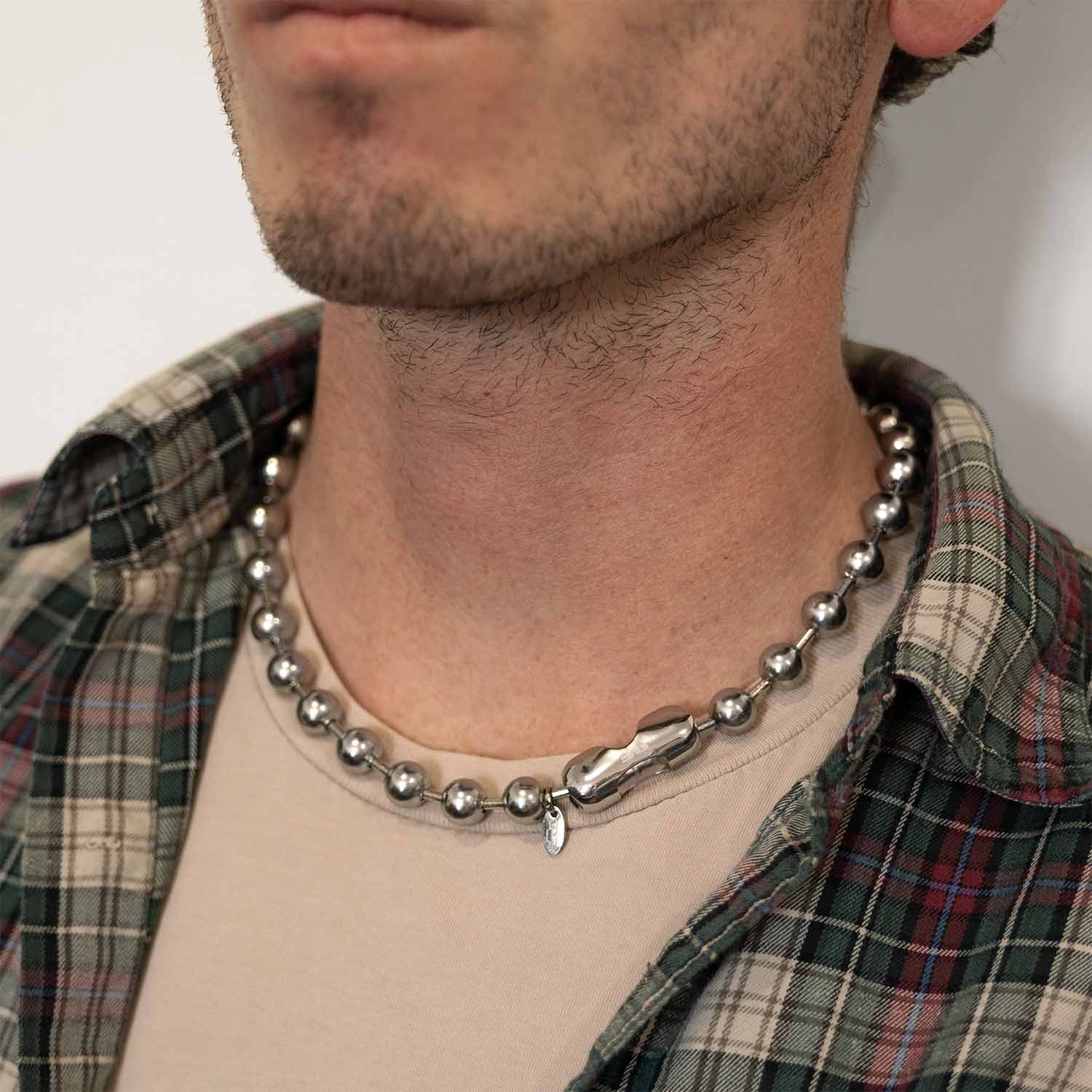 big ball chain necklace