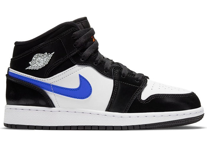 nike jordan 1 mid blue and white