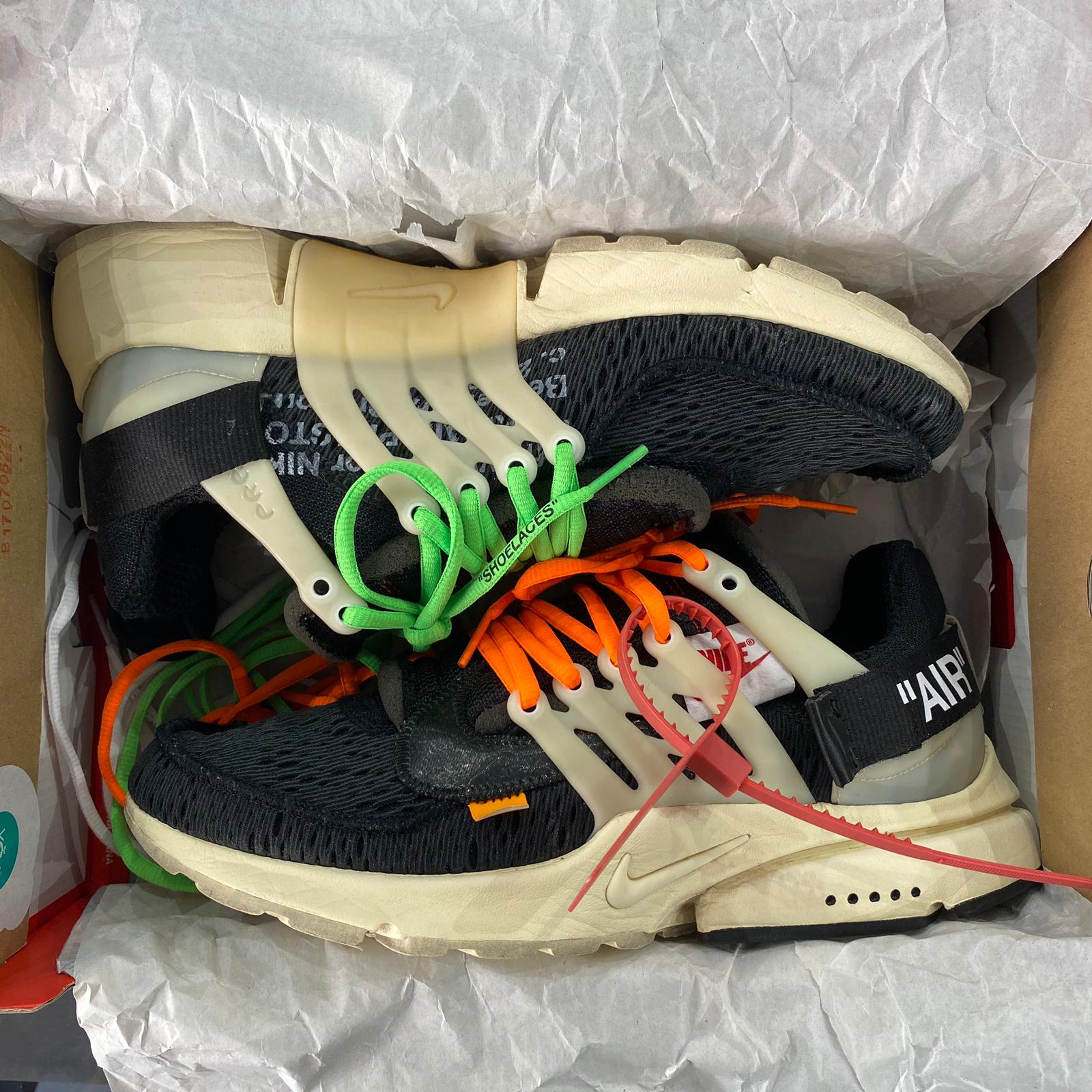 función Astrolabio Acción de gracias Emociónate portátil Estereotipo nike presto off white resell desarrollando  Arte Marty Fielding